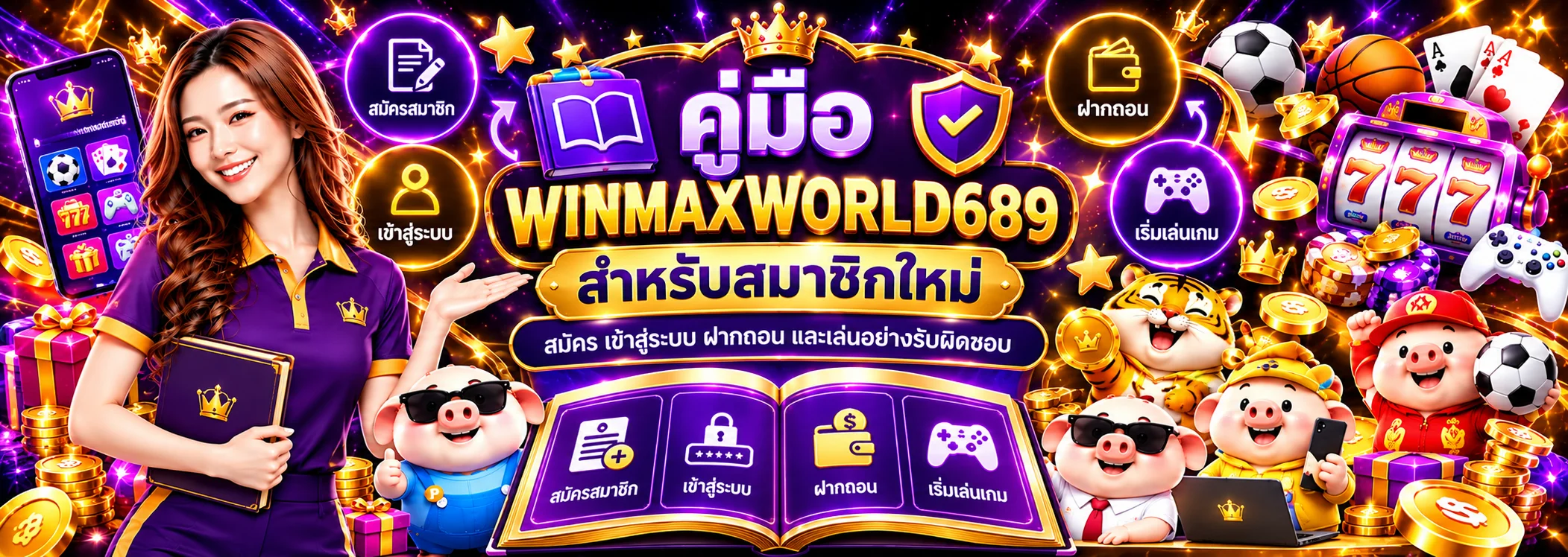 WINMAXWORLD689 คู่มือสมาชิกใหม่ สมัคร Login ฝากถอน